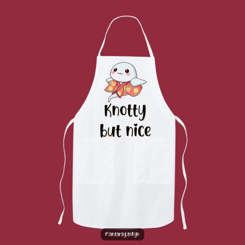 Funny Kawaii Manta Ray Kimono Apron: Kitchen Glider Wear, Perfect Humorous Cooking Gift
