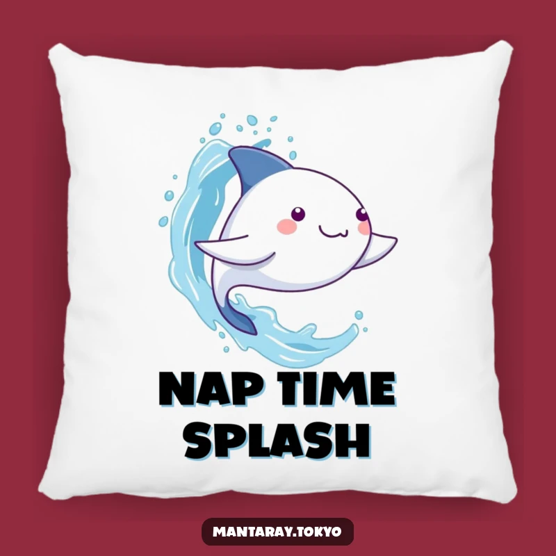 Cute Funny Kawaii Manta Ray Splash Pillow - Comfy Water Fun Gift