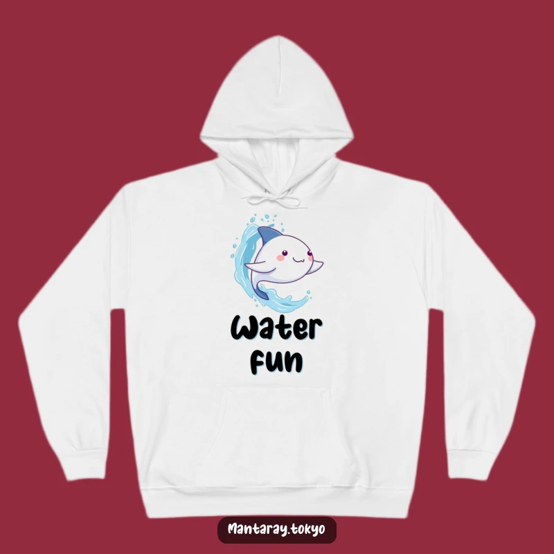 Cozy Funny Kawaii Manta Ray Splash Hoodie - Ultimate Comfort Gift