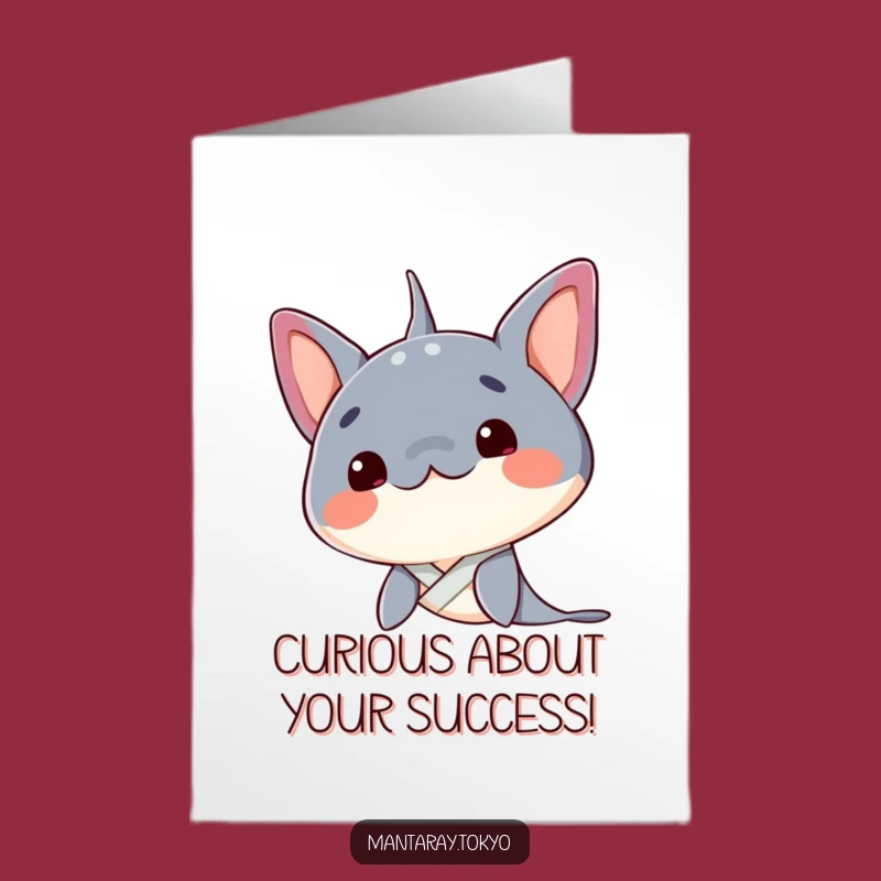 Free Printable Congrats Card: Curious Mantaray Kimono Downloadable Gift