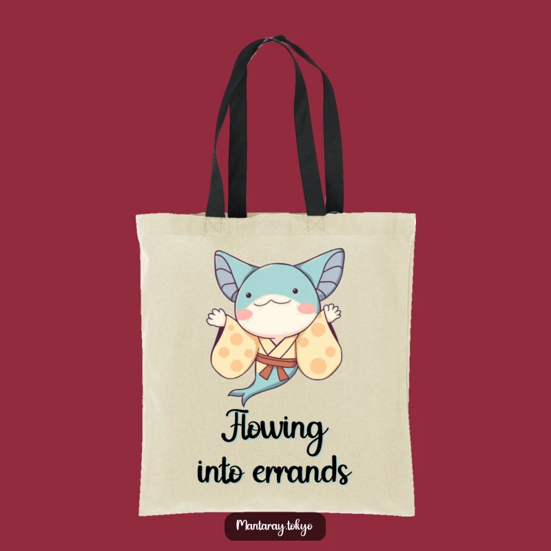 Funny Whimsical Manta Ray Kimono Tote Bag: Flowing Sleeves, Practical Humorous Gift