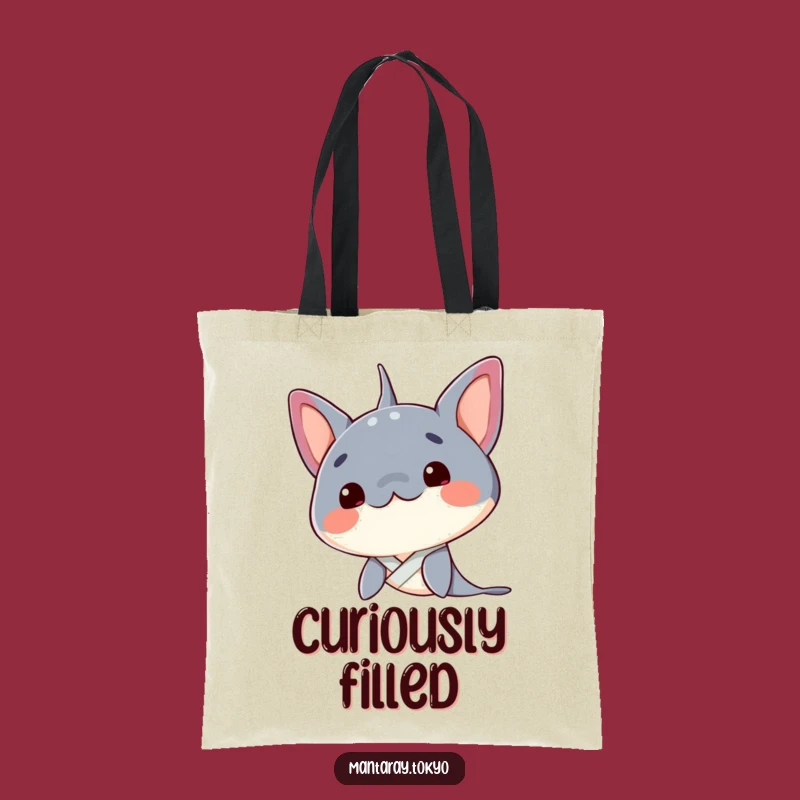 Funny Kawaii Manta Ray Curious Kimono Tote Bag - Stylish Thinking Accessory